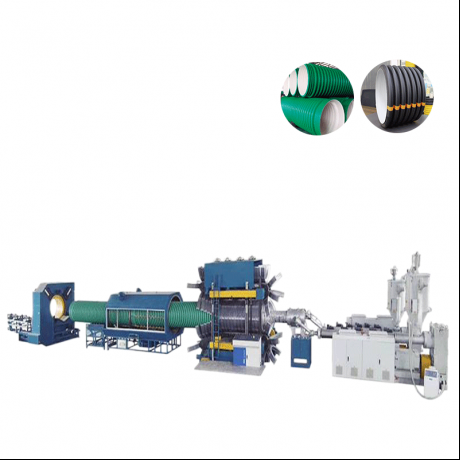 HDPE,PP סוג אנכי דופן גלי צינור וקו שחול צינורות צלעות PVC